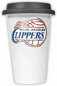 NBA LA Clippers Ceramic Cup with Black Lid