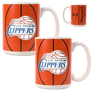NBA Los Angeles Clippers Gameball Mug (Set of 2) 