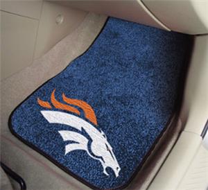 Fan Mats Denver Broncos Carpet Car Mats