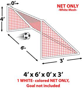 Epic Portable Soccer Goal Nets 4x6x0x3 -EACH