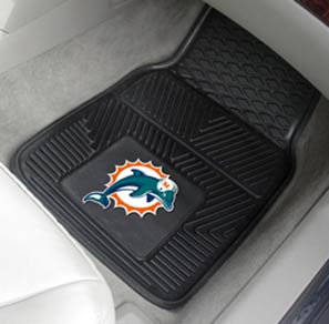 Fan Mats Miami Dolphins Vinyl Car Mats