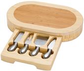 Picnic Time Formaggio Oval Cutting Board w/ Tools