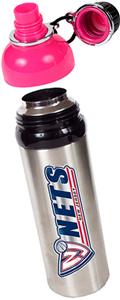 NBA New Jersey Nets Water Bottle w/Pink Top