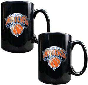 NBA New York Knicks Black Ceramic Mug (Set of 2)