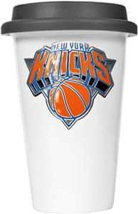 NBA New York Knicks Ceramic Cup with Black Lid