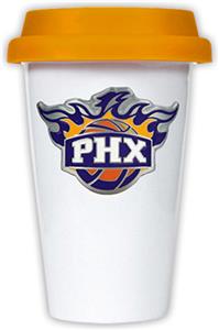 NBA Phoenix Suns Ceramic Cup with Orange Lid