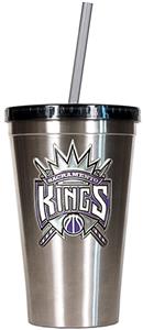 NBA Kings 16oz Stainless Tumbler w/Straw
