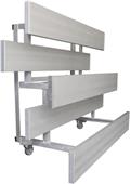 Gared Single Foot Tip N' Roll Aluminum Bleachers Gared Single Foot Tip N' Roll Aluminum Bleachers