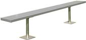 Gared Surface Mount Aluminum Benches Gared Surface Mount Aluminum Benches