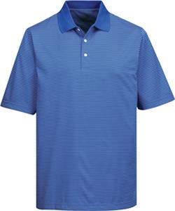 TRI MOUNTAIN Mens Elgin Thin Stripe Polo