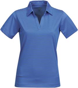 Tri Mountain Lady Elgin Poly Thin Stripe Polo