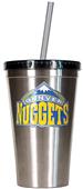 NBA Denver Nuggets 16oz Stainless Tumbler w/Straw