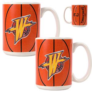 NBA Golden State Warriors GameBall Mug (Set of 2)