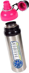 NBA Golden State Warriors Water Bottle w/Pink Top
