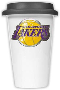 NBA Los Angeles Lakers Ceramic Cup with Black Lid