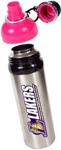 NBA Los Angeles Lakers Water Bottle w/Pink Top