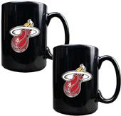 NBA Miami Heat Black Ceramic Mug Set of 2