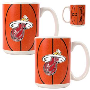 NBA Miami Heat GameBall Mug (Set of 2)