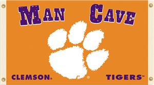 Collegiate Clemson Tigers Man Cave 3' x 5' Flag