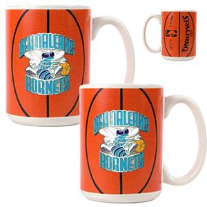 NBA New Orleans Hornets GameBall Mug (Set of 2)