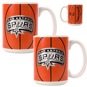 NBA San Antonio Spurs GameBall Mug (Set of 2)