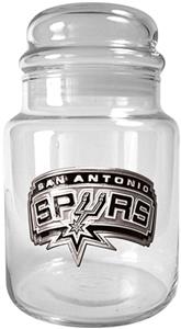 NBA San Antonio Spurs Hornets Glass Candy Jar