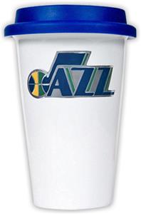 NBA Utah Jazz Ceramic Cup with Blue Lid