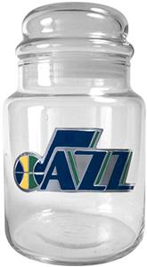 NBA Utah Jazz Hornets Glass Candy Jar