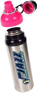 NBA Utah Jazz Water Bottle w/Pink Top