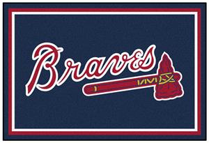Fan Mats Atlanta Braves 5' x 8' Rugs