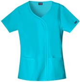 Cherokee Women's Mock Wrap Scrub Tops Cherokee Women's Mock Wrap Scrub Tops