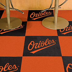 Fan Mats MLB Baltimore Orioles Carpet Tiles