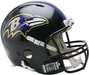 NFL Ravens On-Field Full Size Helmet (Revolution)