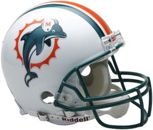 NFL Dolphins On-Field Full Size Helmet (VSR4)