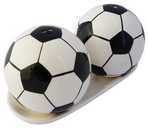 Soccer Ball Salt and Pepper Shakers