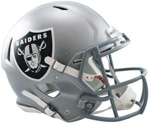 NFL Raiders On-Field Full Size Helmet (Speed)