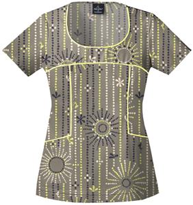 Baby Phat Women's Le Coleil Scrubs Scoop Top