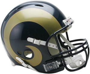 NFL Rams On-Field Full Size Helmet (Revolution)