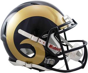 NFL Rams On-Field Full Size Helmet (Speed)