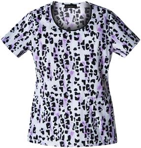 Baby Phat Womens Go Cat Go! Scrubs Top