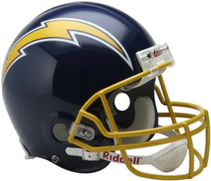 NFL Chargers (74-87) On-Field Full Size Helmet -TB