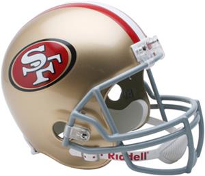 NFL 49ers Deluxe Replica Full Size Helmet