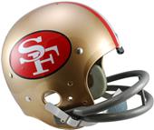 NFL 49ers (64-88) Replica TK Suspension Helmet NFL 49ers (64-88) Replica TK Suspension Helmet