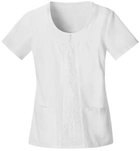 Baby Phat Women's Scoop Neck Scrubs Top
