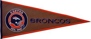 Winning Streak NFL Denver Broncos Pigskin Pennant