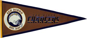 Winning Streak NFL Chargers Pigskin Pennant
