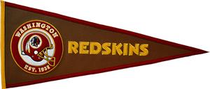 Winning Streak NFL Redskins Pigskin Pennant
