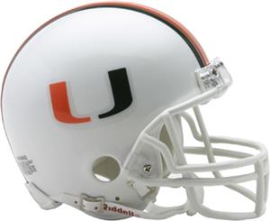 NCAA Miami Mini Helmet (Replica)