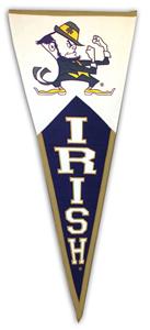 Winning Streak NCAA Notre Dame Leprechaun Pennant