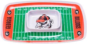COLLEGIATE Georgia Chips & Dip Tray (Set of 6)